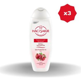 Hacı Şakir Nar Boyalı 2 in 1 3x500 ml Şampuan