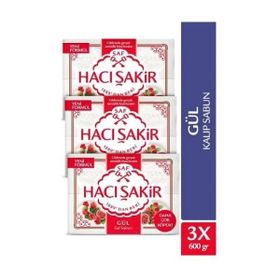 Hacı Şakir Saf Gül 3 Adet 4x150 gr Kalıp Sabun