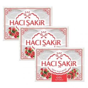 Hacı Şakir Saf Gül 3 Adet 4x150 gr Kalıp Sabun
