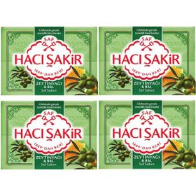 Hacı Şakir Zeytinyağı Bal 4x600 gr Banyo Sabunu