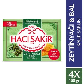 Hacı Şakir Zeytinyağı ve Bal 4x150 gr Saf Kalıp Sabun