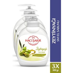 Hacı Şakir Zeytinyağlı 3x300 ml Sıvı Sabun