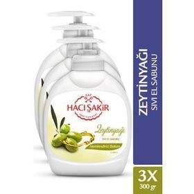 Hacı Şakir Zeytinyağlı 3x300 ml Sıvı Sabun