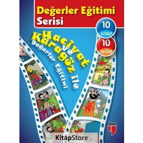 Hacivat ve Karagözle ile Değerler Eğitimi 10 Kitap Takım - Elif Akardaş