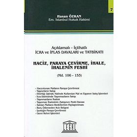 Haciz, Paraya Çevirme, İhale, İhalenin Feshi - Seri 7 Madde 106 - 153 - Hasan Özkan