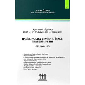 Haciz, Paraya Çevirme, İhale, İhalenin Feshi - Seri 7 Madde 106 - 153 - Hasan Özkan