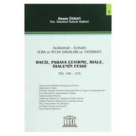 Haciz, Paraya Çevirme, İhale, İhalenin Feshi - Seri 7 Madde 106 - 153 - Hasan Özkan