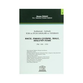 Haciz, Paraya Çevirme, İhale, İhalenin Feshi - Seri 7 Madde 106 - 153 - Hasan Özkan