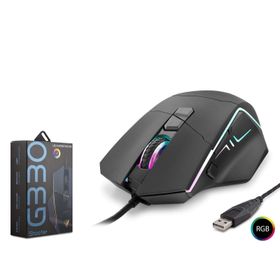 Hadron G330 Shooter 6400DPI RGB Ledli 1.50 mt USB Kablolu Siyah Oyuncu Mouse