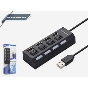 Hadron HD102 4 Port Anahtarlı USB Çoklayıcı