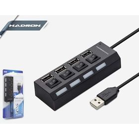 Hadron HD102 4 Port Anahtarlı USB Çoklayıcı