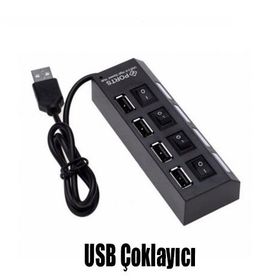 Hadron HD102 4 Port Anahtarlı USB Çoklayıcı