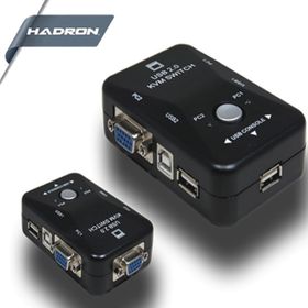 Hadron HD221 KVM 2 Giriş 1 Çıkış Switch