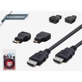 Hadron HD4576 Mini Mikro 3in 1 Set 1.2 m HDMI Kablo