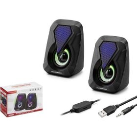 Hadron HD6054 1.1 Ledli Siyah Bilgisayar Speaker
