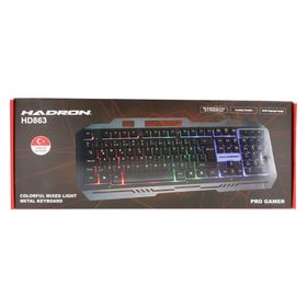 Hadron HD863 Kablolu Metal Rgb Işıklı Oyuncu Klavyesi