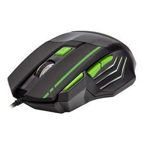 Hadron HDG30 3600DPI Ledli 1.44 mt USB Kablolu Siyah-Yeşil Oyuncu Mouse