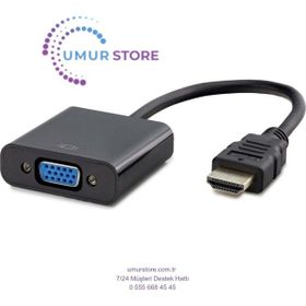 Hadron HDX-2020 Siyah HDMI to VGA Çevirici