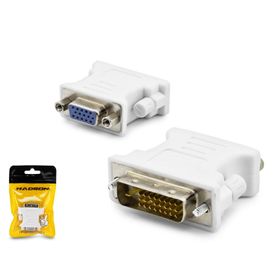 Hadron HDX1304 DVI M VGA F 24+1 Beyaz Dönüştürücü Adaptör
