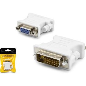 Hadron HDX1304 DVI M VGA F 24+1 Beyaz Dönüştürücü Adaptör