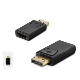 Hadron HDX1312 Displayport M HDMI F 4K 30Hz Siyah Dönüştürücü Adaptör