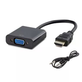 Hadron HDX2019 VGA To HDMI Dönüştürücü Siyah Kablo