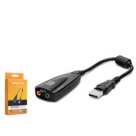 Hadron HDX5254 7.1 Sanal Surround Ses Çıkışlı 5HV2 Harici Siyah USB Ses Kartı