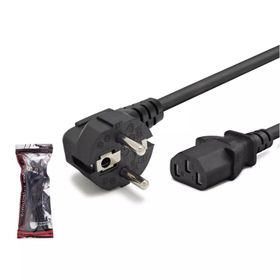 Hadron HDX5529 1 mm 500W 1.5 mt Siyah Güç Kablosu