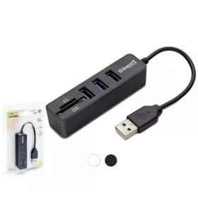 Hadron HDX7009 USB-A 2.0 3XUSB 2.0 HUB+SD/TF Kart Okuyuculu Siyah USB Çoklayıcı