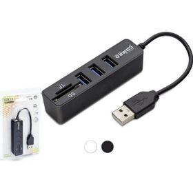 Hadron HDX7009 USB-A 2.0 3XUSB 2.0 HUB+SD/TF Kart Okuyuculu Siyah USB Çoklayıcı