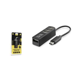 Hadron HDX7015 Type-C 3.1 4XUSB 3.0 HUB Telefon Uyumlu Siyah Type-C Çoklayıcı