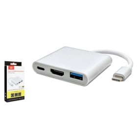 Hadron HDX7764 Type-C USB 3.0+Type-C+HDMI 4K 30Hz 3 in 1 Dönüştürücü Adaptör