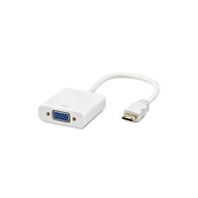Hadron HDX7771 Mini HDMI M VGA F Beyaz Dönüştürücü Adaptör