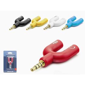 Hadron HN4612K Mikrofon Kulaklık 2 lİ Çoğaltıcı Adaptör