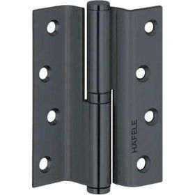 Hafele 120 mm Sağ Mat Siyah Binili Çelik Yaprak Menteşe