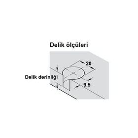 Hafele 16 mm 100 Adet Nikel Rafix20 Gövde