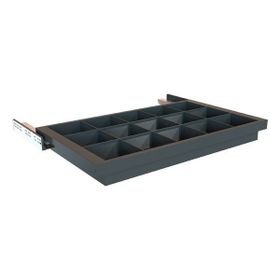 Hafele 600 mm Antrasit Dress Line Bölmeli Çekmece