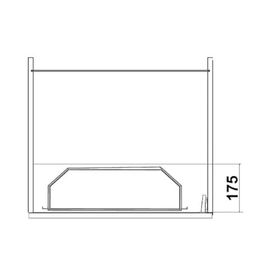 Hafele 600/600 mm A.style Krom/Beyaz Tandem Side