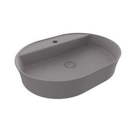 Hafele Bonita OB 600x450 mm Mat Gri Banyo Lavabosu