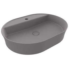 Hafele Bonita OB 600x450 mm Mat Gri Banyo Lavabosu
