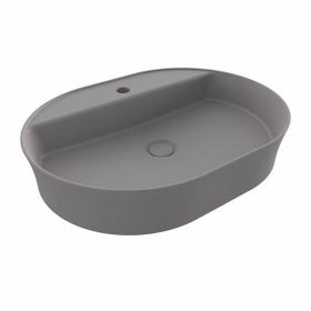 Hafele Bonita OB 600x450 mm Mat Gri Banyo Lavabosu