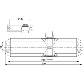 Hafele DC401 En 2-4 Siyah Kapı Kapatıcı