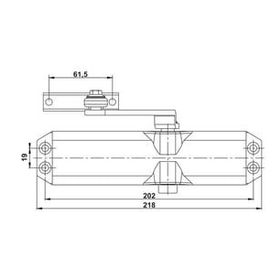 Hafele DC401 En 2-4 Siyah Kapı Kapatıcı
