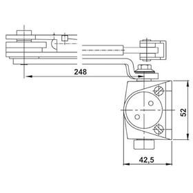 Hafele DC401 En 2-4 Siyah Kapı Kapatıcı