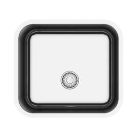 Hafele ENNA03 495x445 mm Parlak Tezgah Altı Eviye