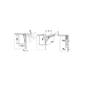 Hafele Free Flap 1.7 A Antrasit Makas Seti