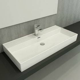 Hafele Freya 100 1004x465 mm Parlak Beyaz Banyo Lavabosu