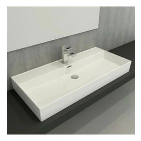 Hafele Freya 100 1004x465 mm Parlak Beyaz Banyo Lavabosu