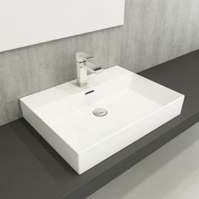 Hafele Freya 60 605x465 mm Parlak Beyaz Banyo Lavabosu