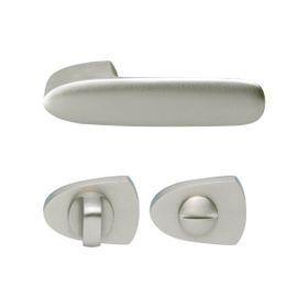 Hafele Gemini Banyo WC Mat Nikel Kapı Kolu Seti